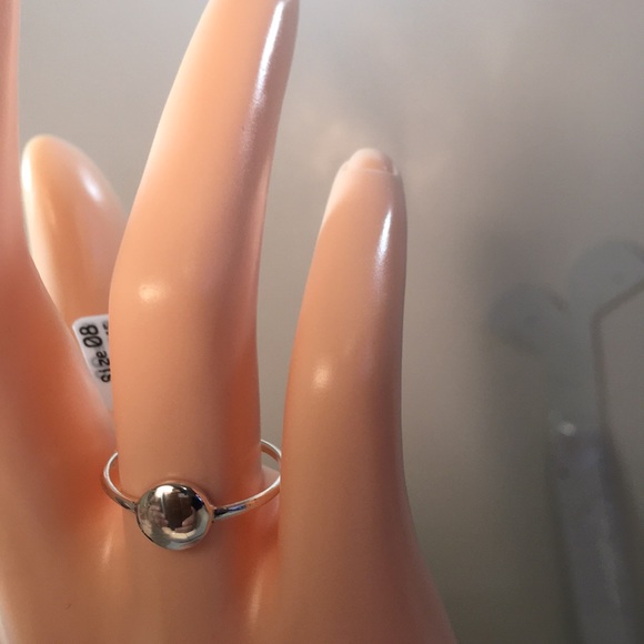 Sterling Silver Sphere Ring - Picture 2 of 6